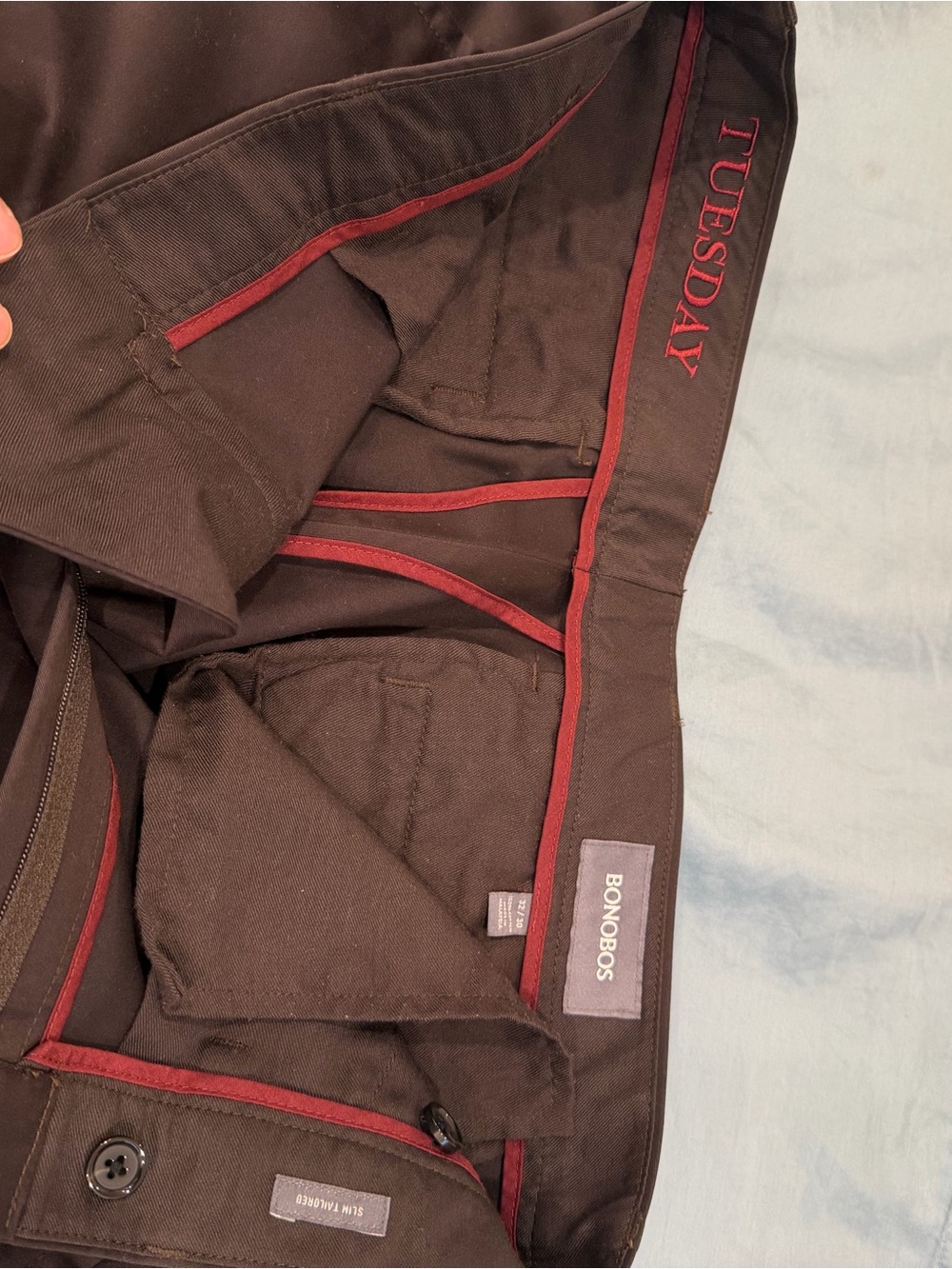 Bonobos Men’s Brown Dress Pants Slim Tailored (32x30) like new